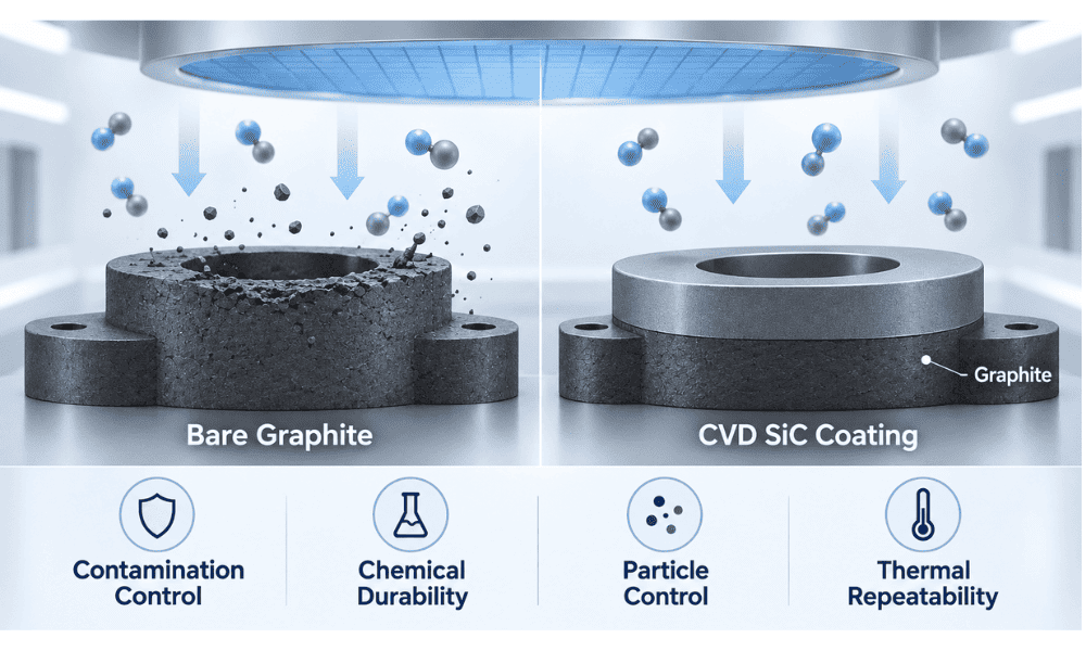 Why Is Graphite Coated with SiC in Semiconductor Eguipment